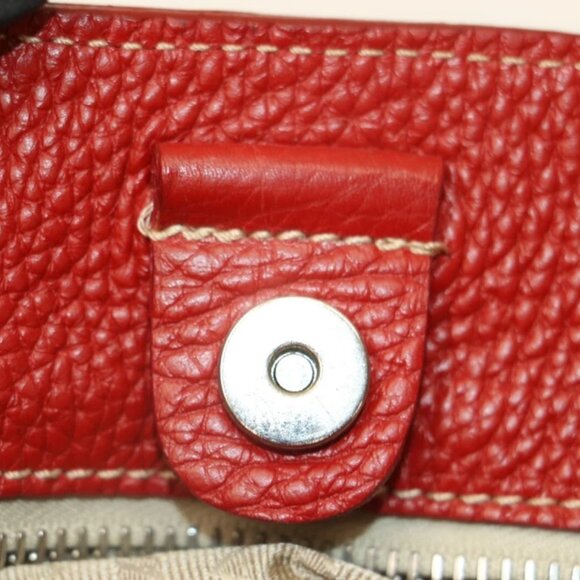 Prada Vitello Daino Leather Double Handle Tote Bag Satchel - Red - Picture 2 of 16